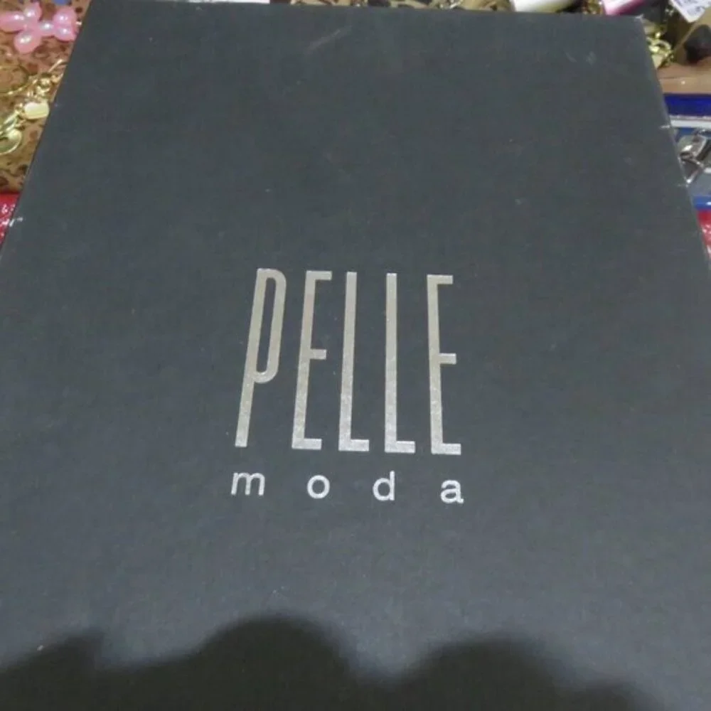 PELLE MODA Gleam Gold Glitter Slingback Pumps Heels size 8.5 Sexy Stilettos